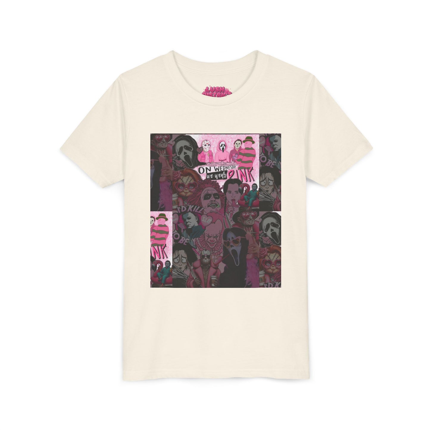 Youth Graphic Tee with Pink Vibes, Trendy Kids T-Shirt, Perfect for Summer, Birthday Gift, Casual Wear, Artsy Aesthetic