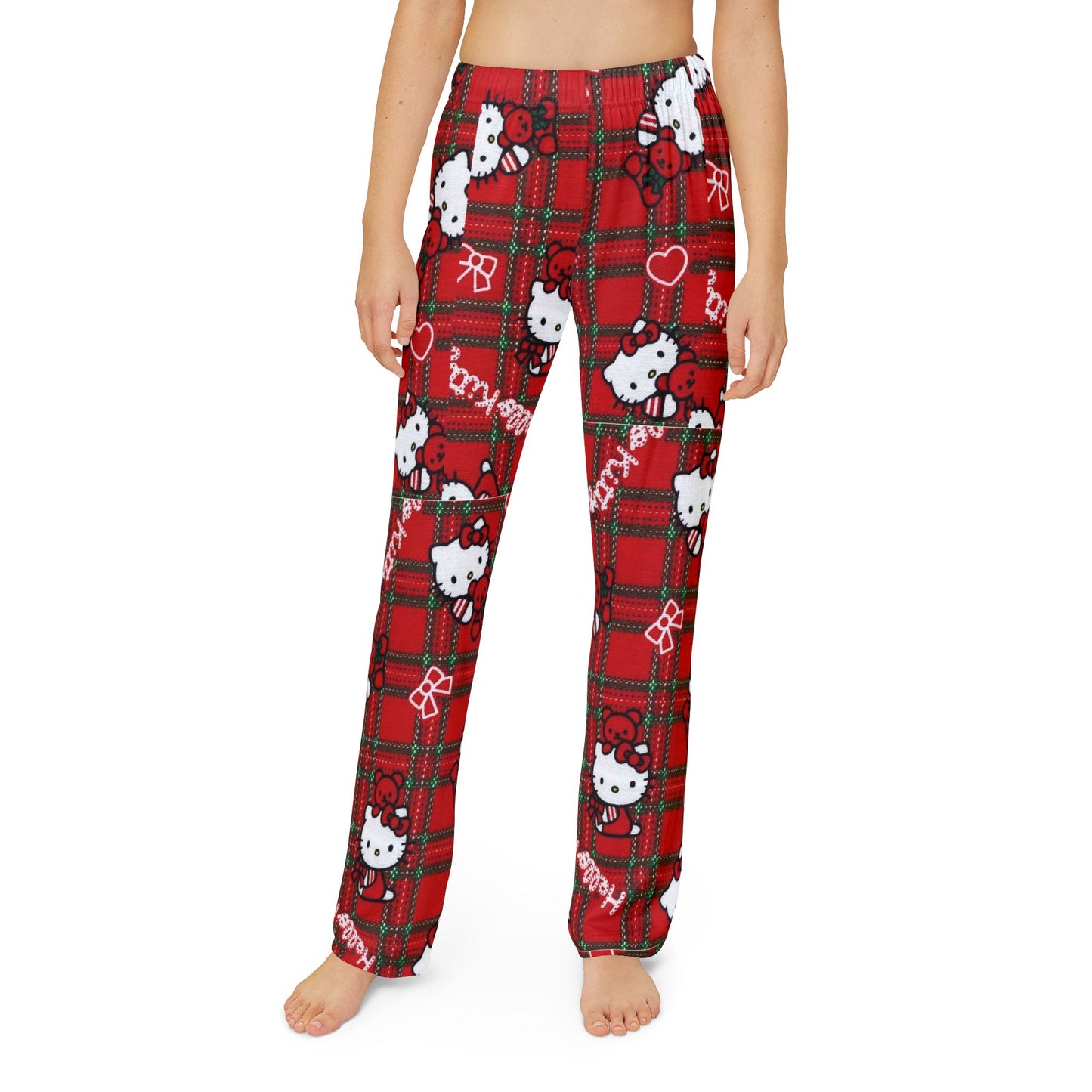 Cozy Hello Kitty Kids Lounge Pants, Holiday PJs, Relaxation Wear, Cute Sleepwear, Christmas Gift, Everyday Comfort