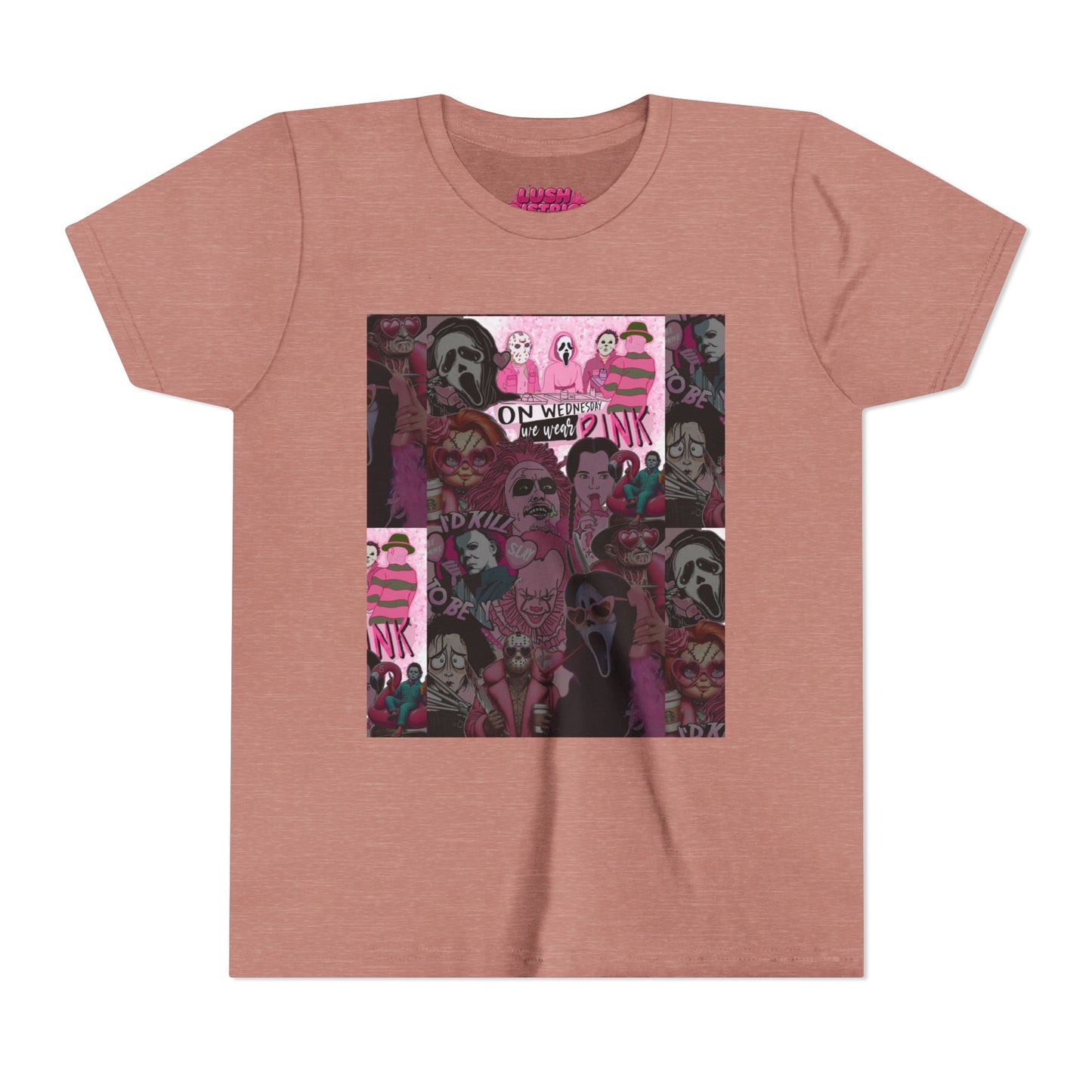 Youth Graphic Tee with Pink Vibes, Trendy Kids T-Shirt, Perfect for Summer, Birthday Gift, Casual Wear, Artsy Aesthetic