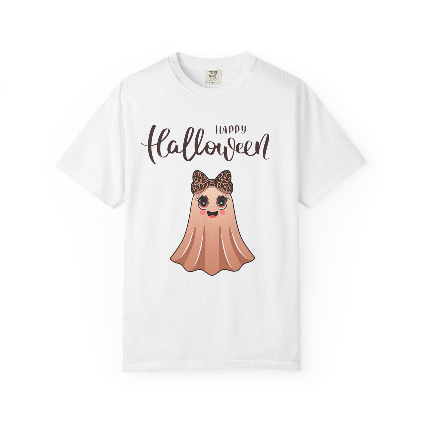 Happy Halloween Ghost T-shirt, Cute Unisex Tee, Festive Fall Apparel, Trick or Treat Shirt, Family Halloween Costume