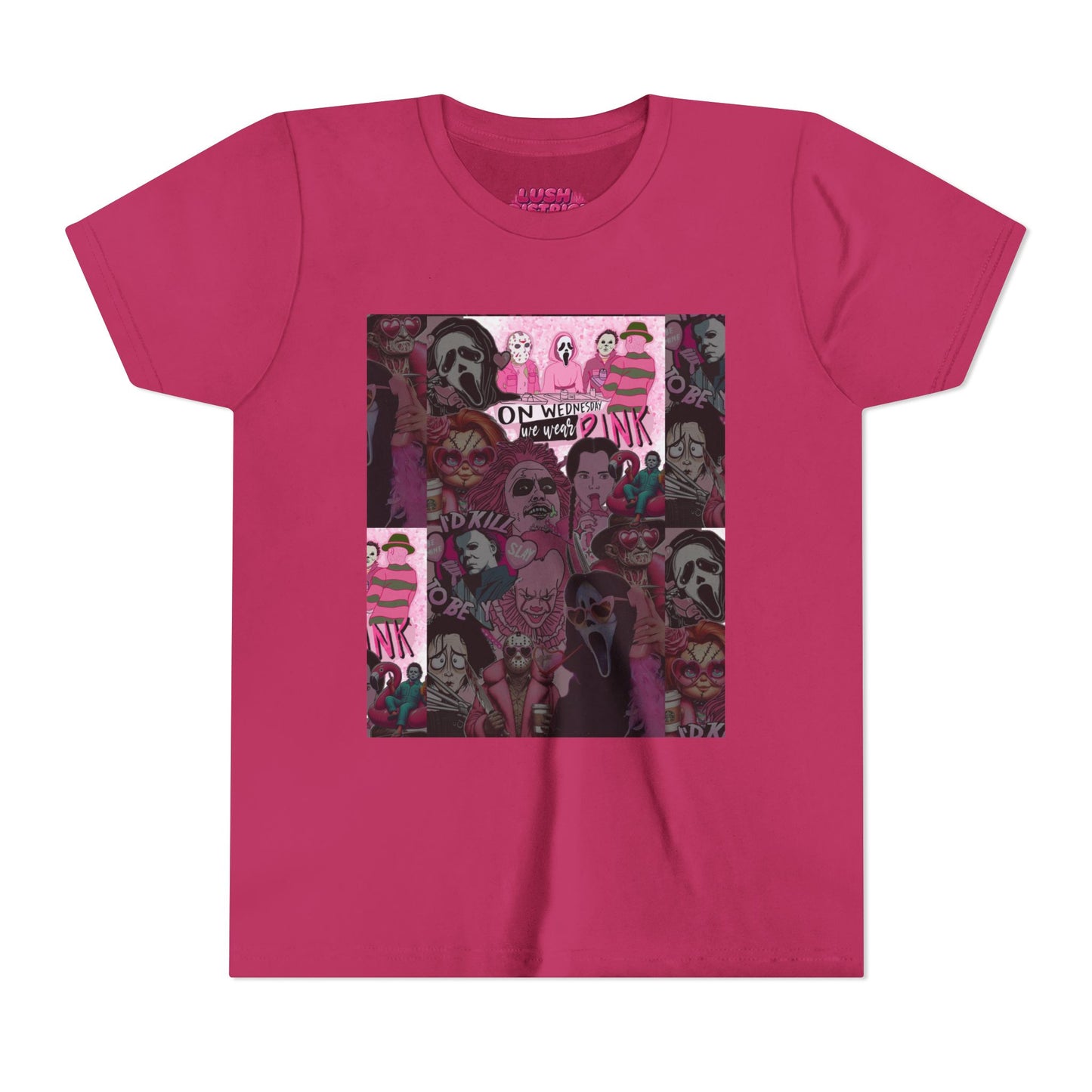 Youth Graphic Tee with Pink Vibes, Trendy Kids T-Shirt, Perfect for Summer, Birthday Gift, Casual Wear, Artsy Aesthetic