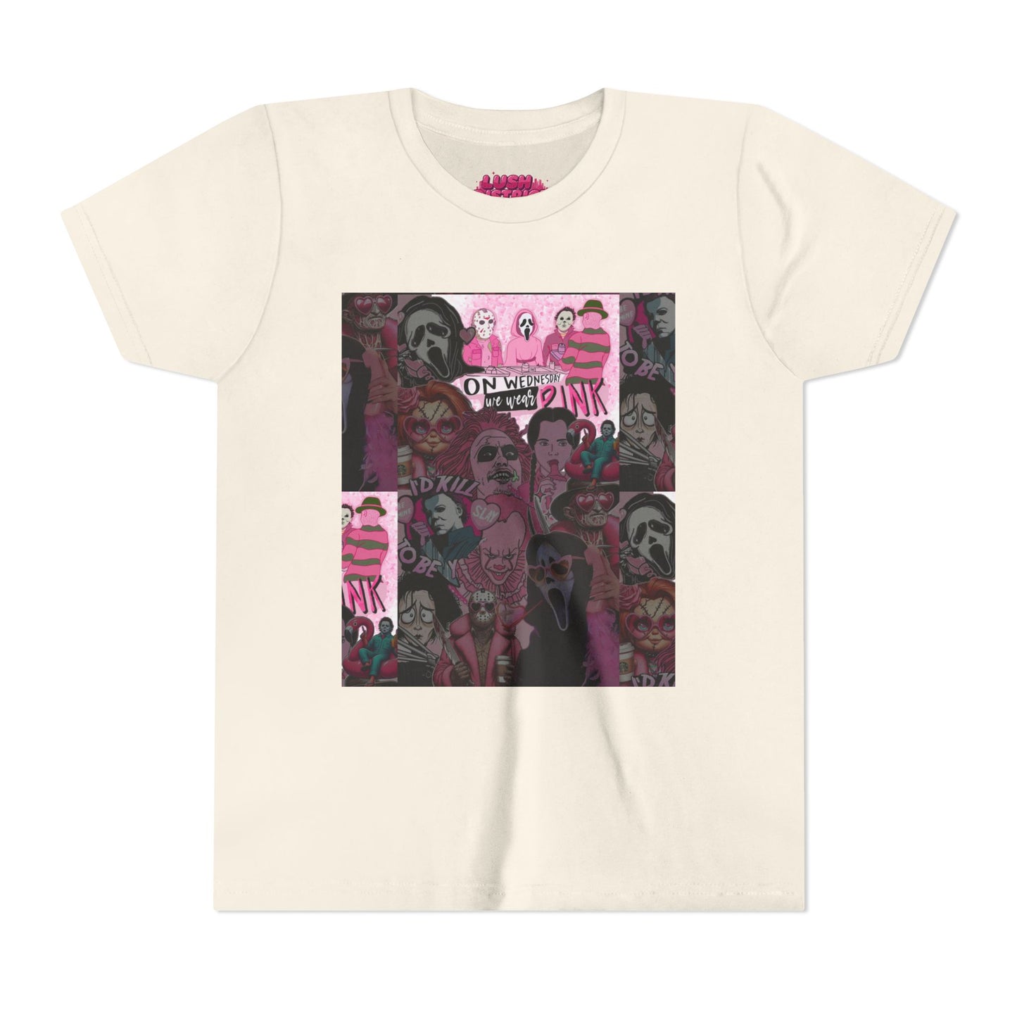 Youth Graphic Tee with Pink Vibes, Trendy Kids T-Shirt, Perfect for Summer, Birthday Gift, Casual Wear, Artsy Aesthetic