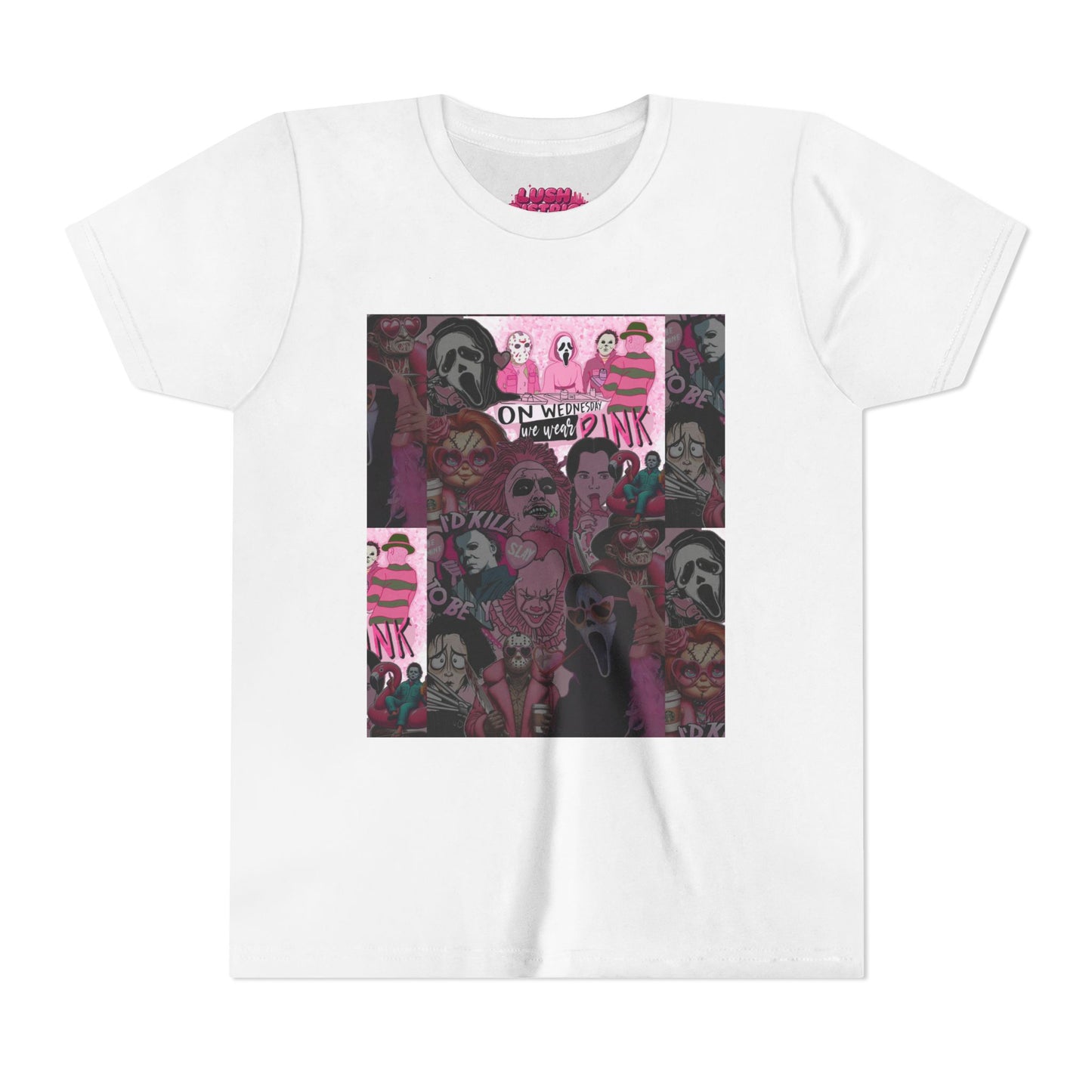 Youth Graphic Tee with Pink Vibes, Trendy Kids T-Shirt, Perfect for Summer, Birthday Gift, Casual Wear, Artsy Aesthetic