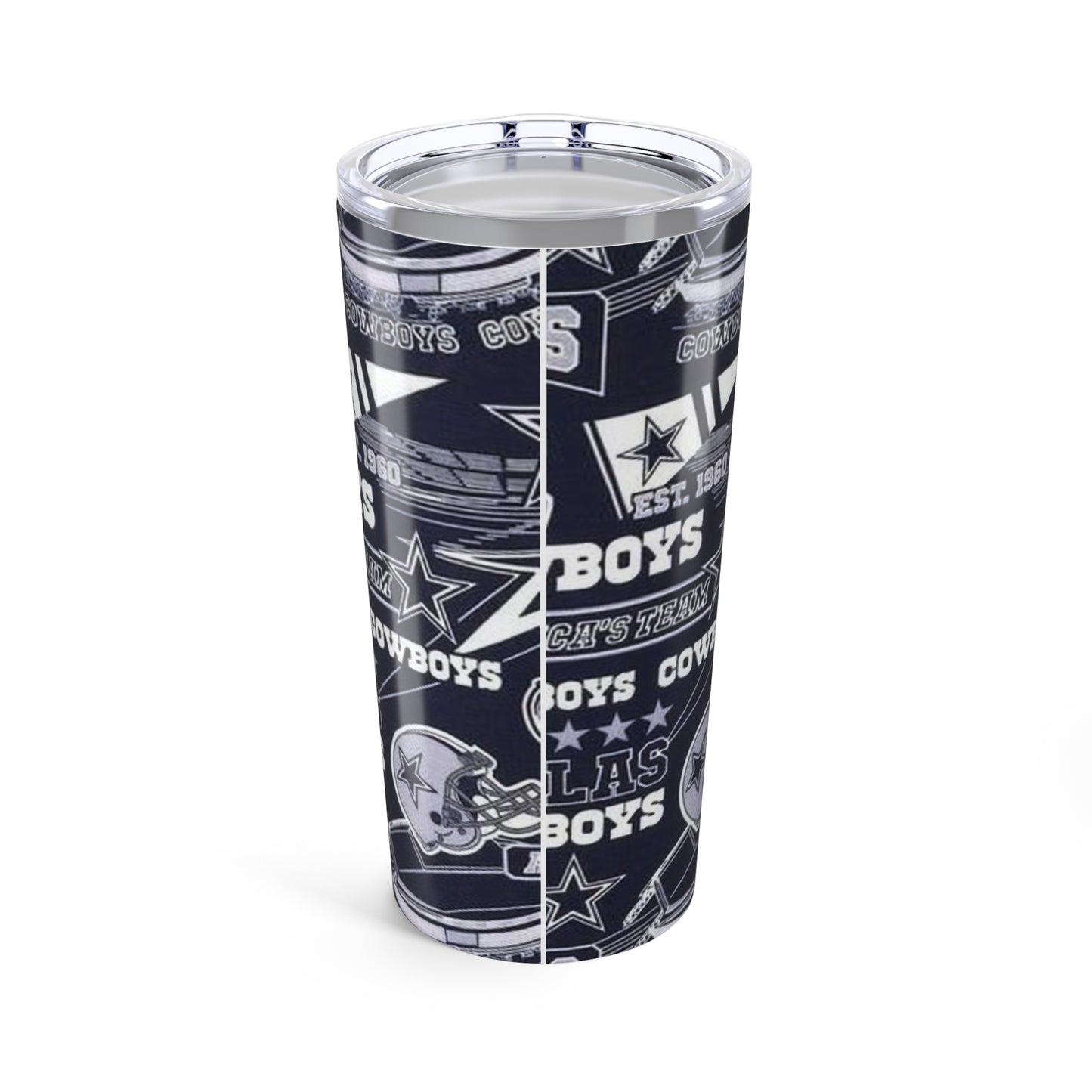 Dallas Cowboys Tumbler 20oz, Sport Drinkware, Team Fan Merchandise, Gift for Football Lovers, Game Day Accessory, Travel Mug