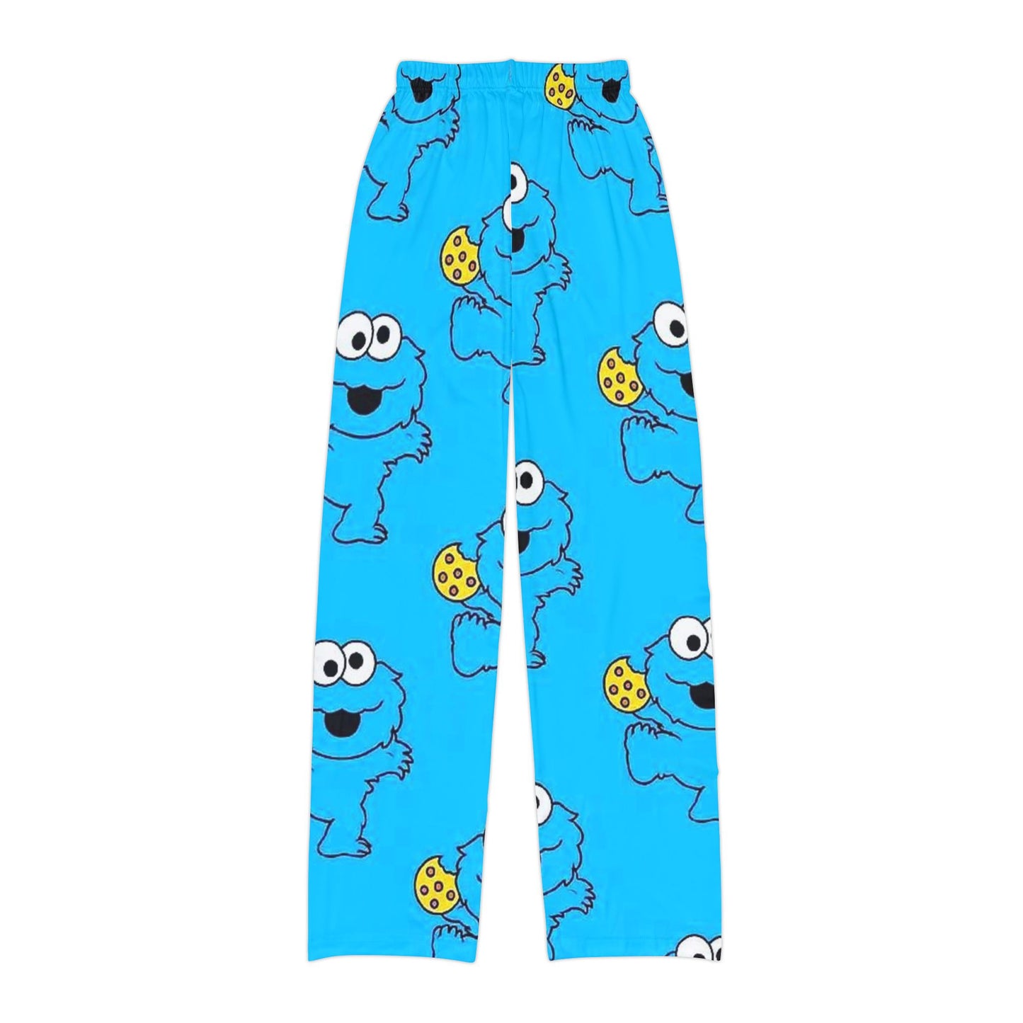 Cheerful Cookie Monster Lounge Pants for Kids | Cozy Sleepwear, Summer Pajamas, Cute Holiday Gift, Cartoon Print, Unisex Kids Wear