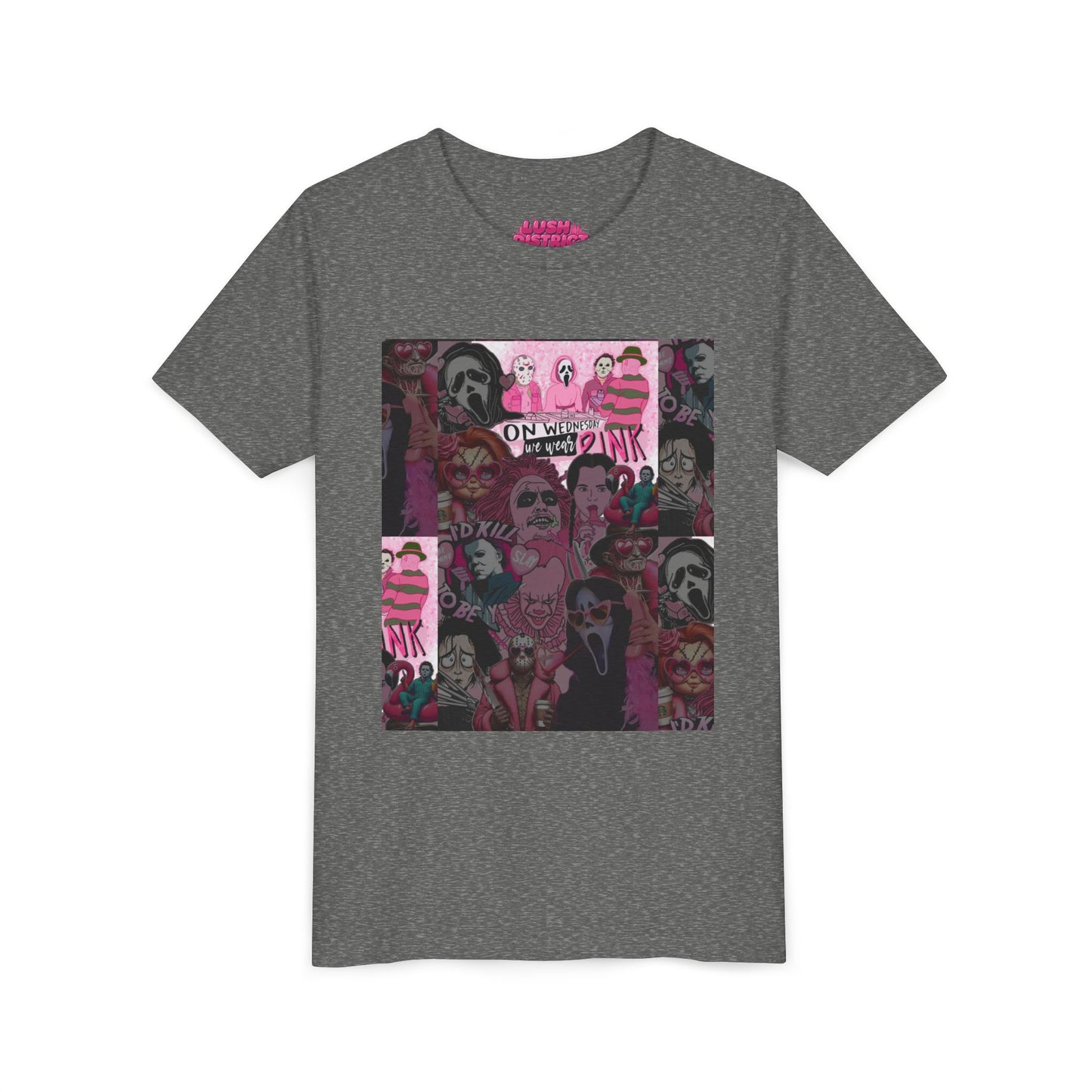 Youth Graphic Tee with Pink Vibes, Trendy Kids T-Shirt, Perfect for Summer, Birthday Gift, Casual Wear, Artsy Aesthetic