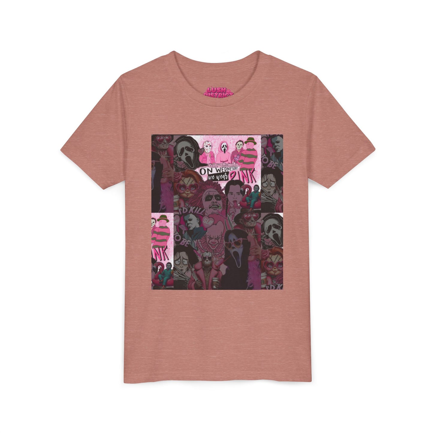 Youth Graphic Tee with Pink Vibes, Trendy Kids T-Shirt, Perfect for Summer, Birthday Gift, Casual Wear, Artsy Aesthetic