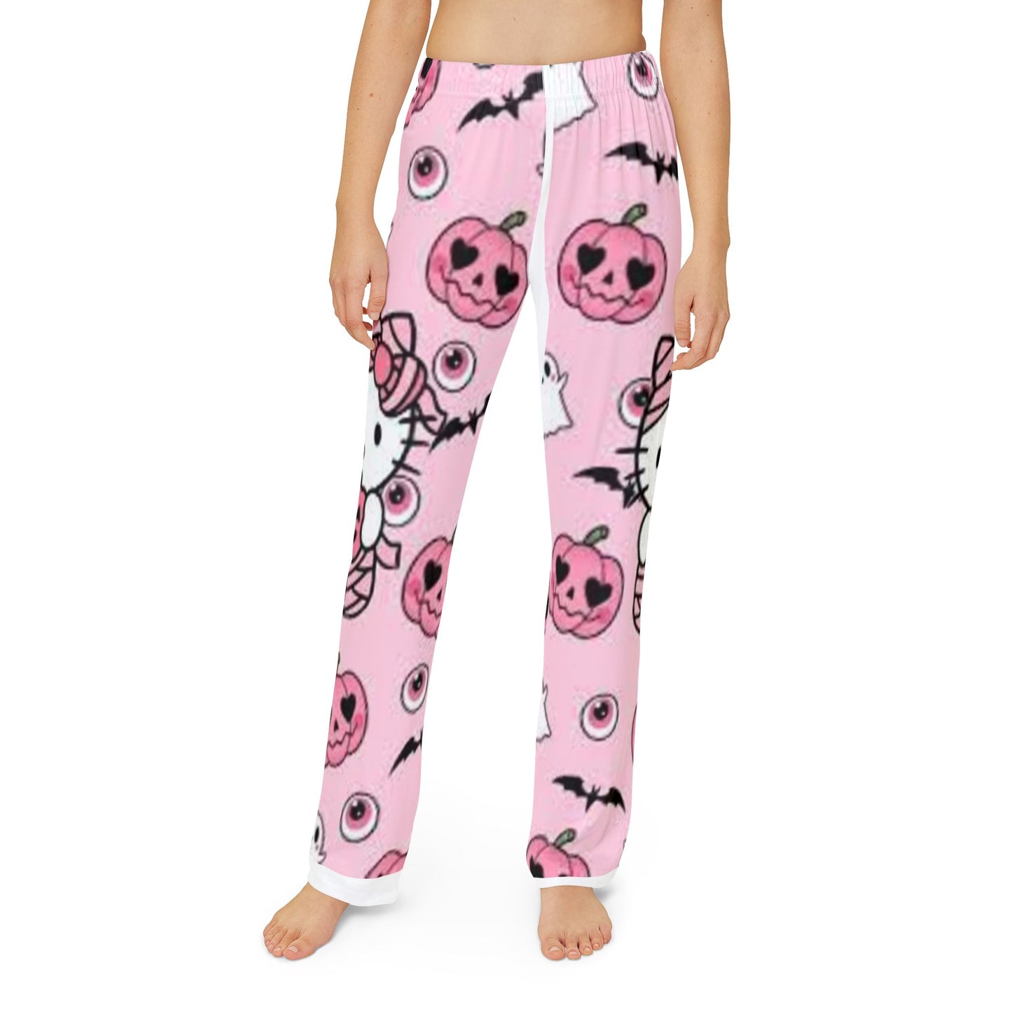 Hello Kitty Halloween Kids Lounge Pants, Cute Pajama Bottoms, Cozy Sleepwear, Fun Fall Fashion, Holiday Gift