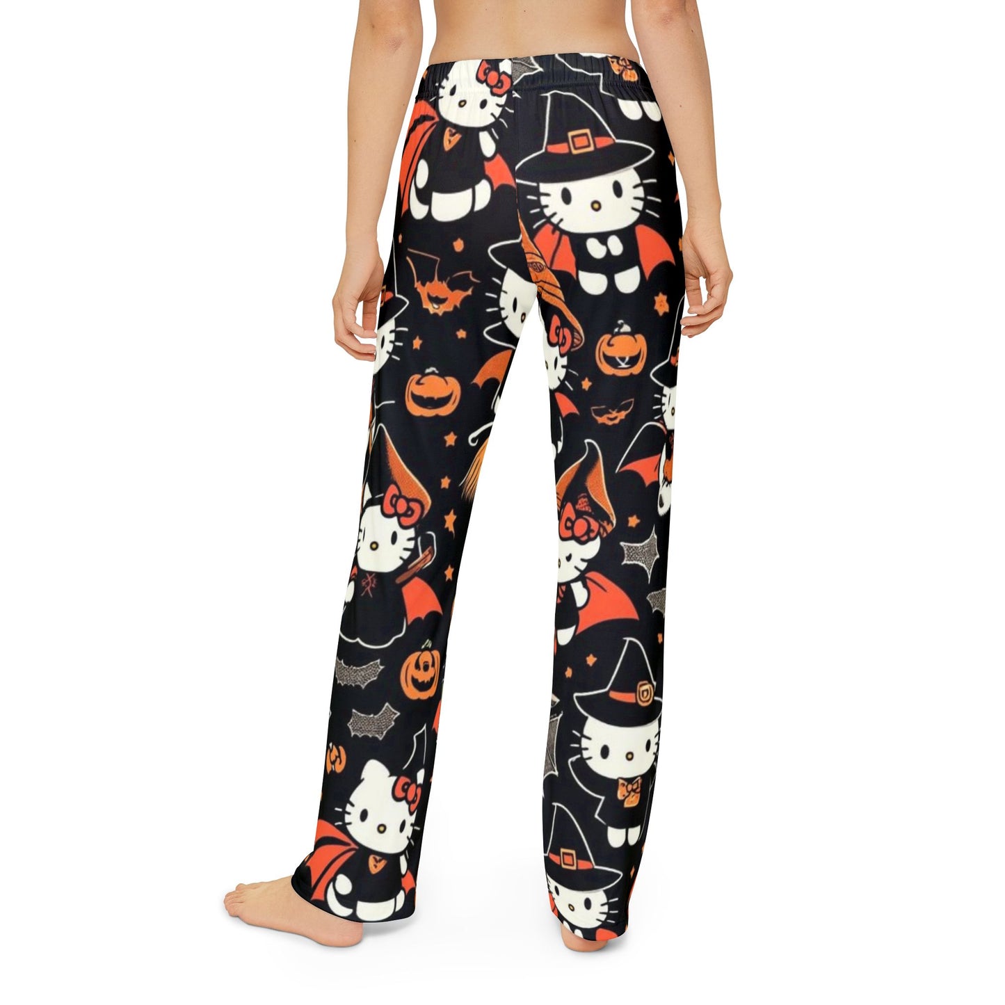 Halloween Hello Kitty Kids Lounge Pants, Cozy Sleepwear, Hello Kitty Pajama Pants, Fun Halloween Costume Pants, Kids Holiday Loungewear