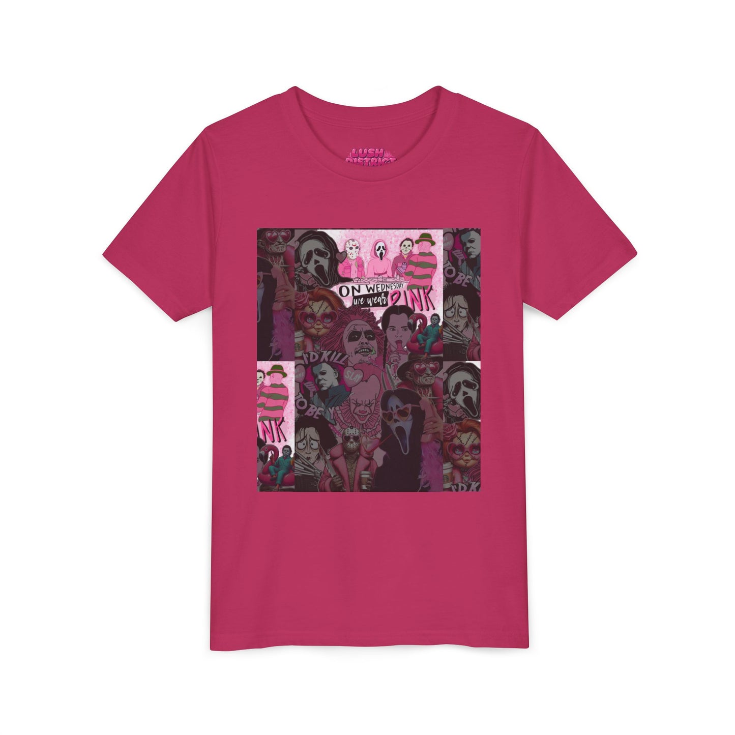 Youth Graphic Tee with Pink Vibes, Trendy Kids T-Shirt, Perfect for Summer, Birthday Gift, Casual Wear, Artsy Aesthetic