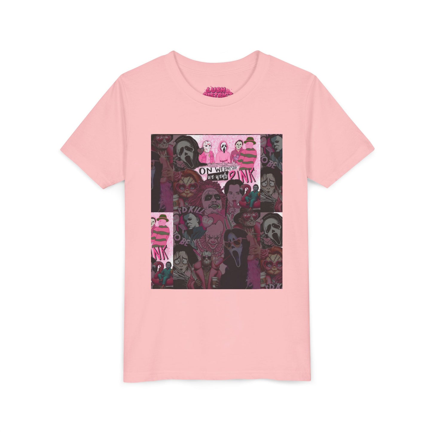 Youth Graphic Tee with Pink Vibes, Trendy Kids T-Shirt, Perfect for Summer, Birthday Gift, Casual Wear, Artsy Aesthetic