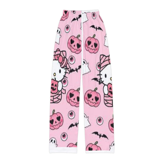 Hello Kitty Halloween Kids Lounge Pants, Cute Pajama Bottoms, Cozy Sleepwear, Fun Fall Fashion, Holiday Gift