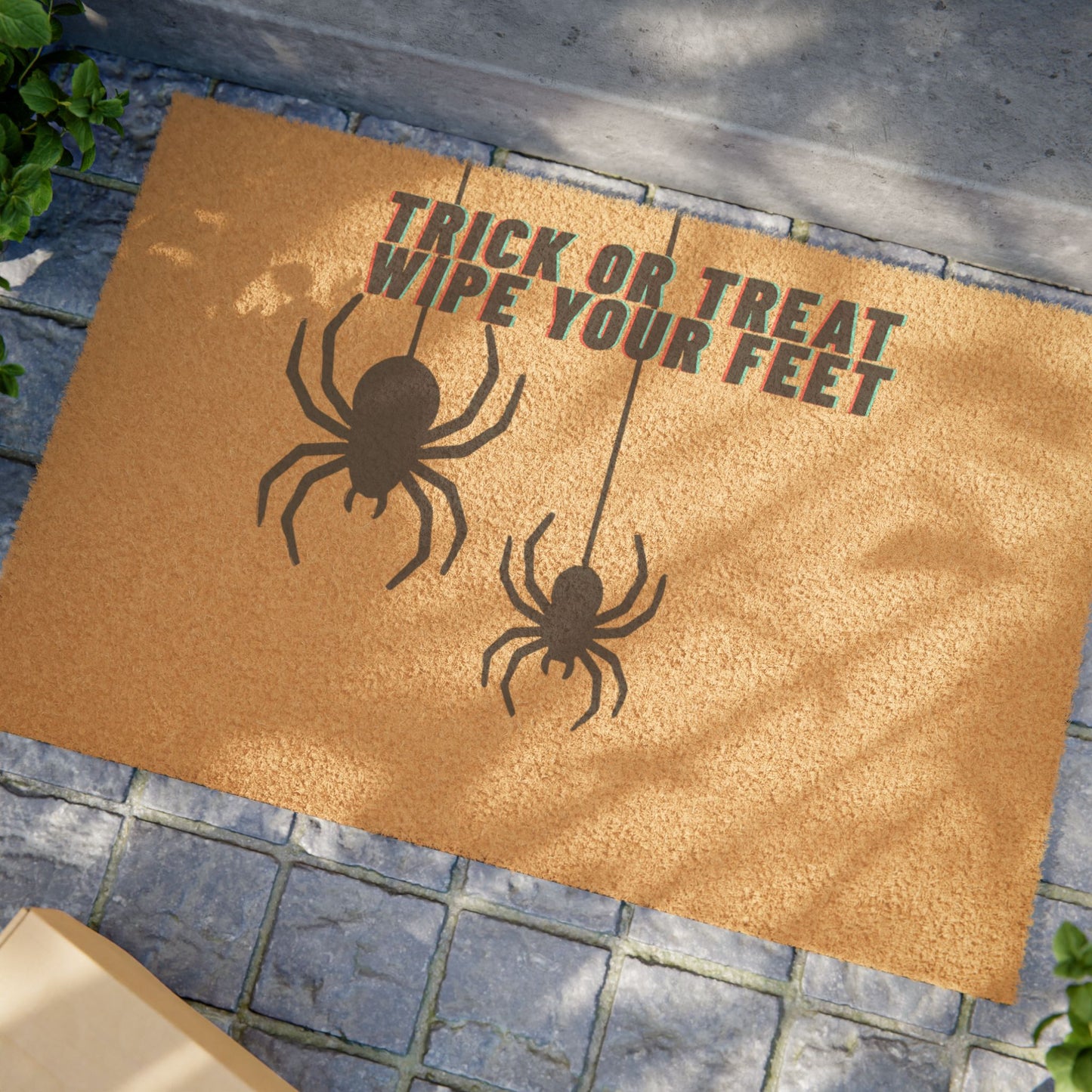 Halloween Doormat - Trick or Treat Wipe Your Feet, Seasonal Home Decor, Porch Mat for Fall, Halloween Party, Spooky Welcome Mat