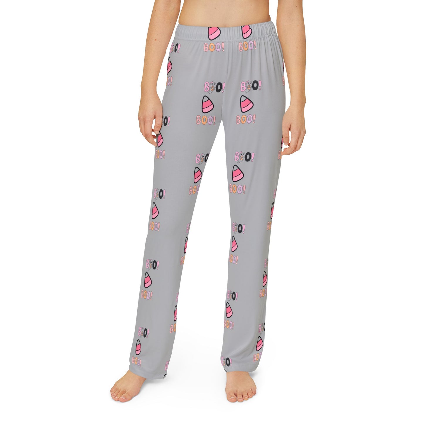 Kids Halloween Lounge Pants, Fun Candy Design, Cozy Pajama Bottoms, Perfect for Parties, Trick-or-Treating, Everyday Comfort