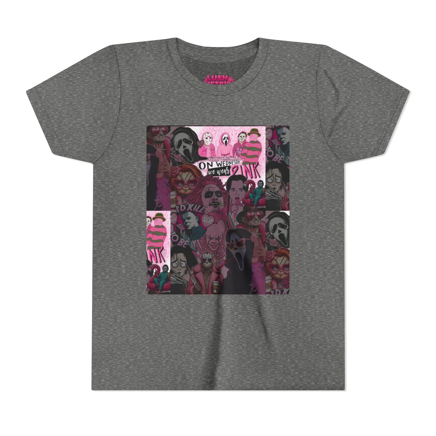 Youth Graphic Tee with Pink Vibes, Trendy Kids T-Shirt, Perfect for Summer, Birthday Gift, Casual Wear, Artsy Aesthetic
