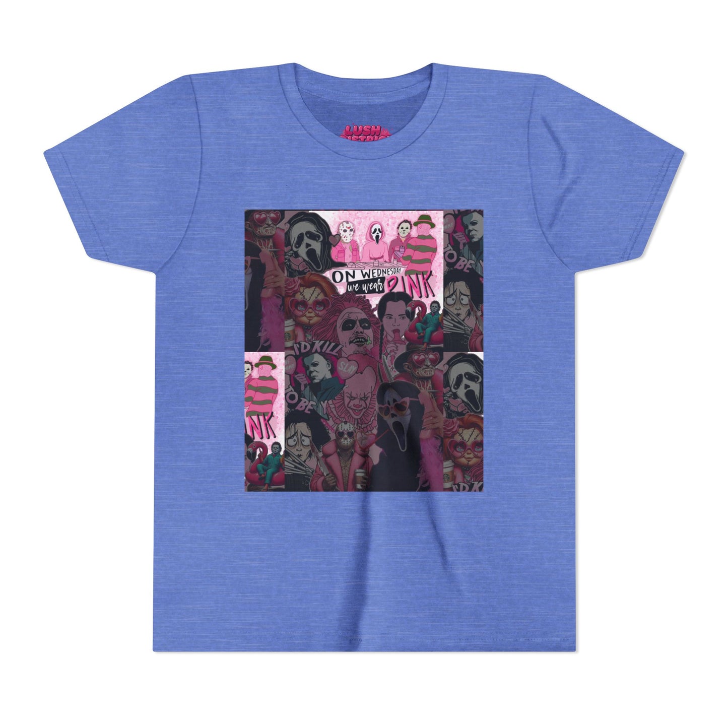Youth Graphic Tee with Pink Vibes, Trendy Kids T-Shirt, Perfect for Summer, Birthday Gift, Casual Wear, Artsy Aesthetic