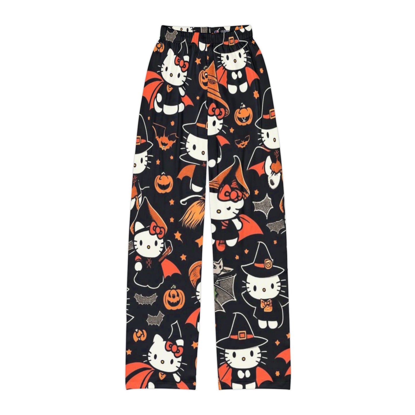 Halloween Hello Kitty Kids Lounge Pants, Cozy Sleepwear, Hello Kitty Pajama Pants, Fun Halloween Costume Pants, Kids Holiday Loungewear