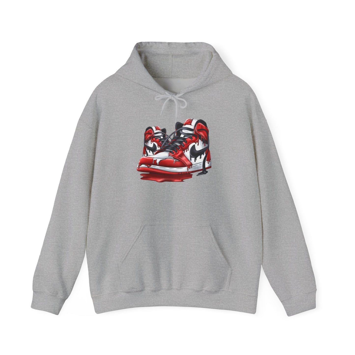 Red Kicks Unisex Hoodie - Stylish Casual Wear, Streetwear, Athleisure, Gift for Sneakerheads, Birthday, Everyday Comfort