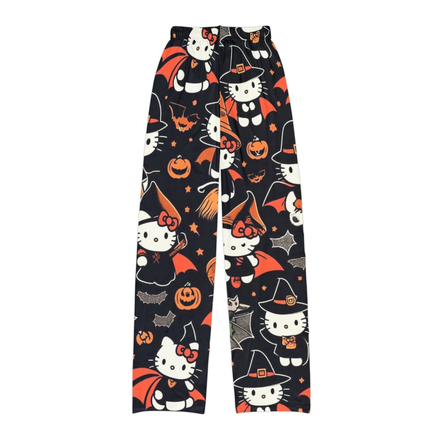 Halloween Hello Kitty Kids Lounge Pants, Cozy Sleepwear, Hello Kitty Pajama Pants, Fun Halloween Costume Pants, Kids Holiday Loungewear
