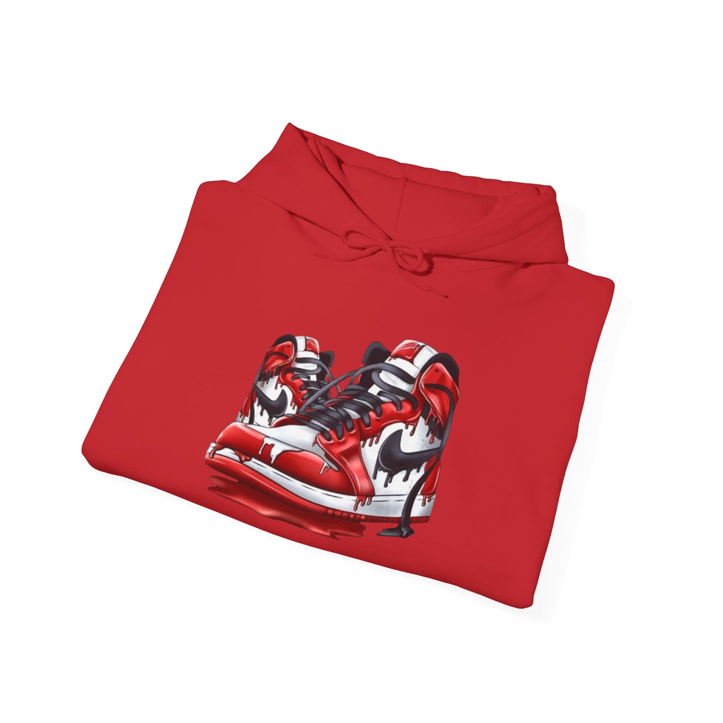 Red Kicks Unisex Hoodie - Stylish Casual Wear, Streetwear, Athleisure, Gift for Sneakerheads, Birthday, Everyday Comfort