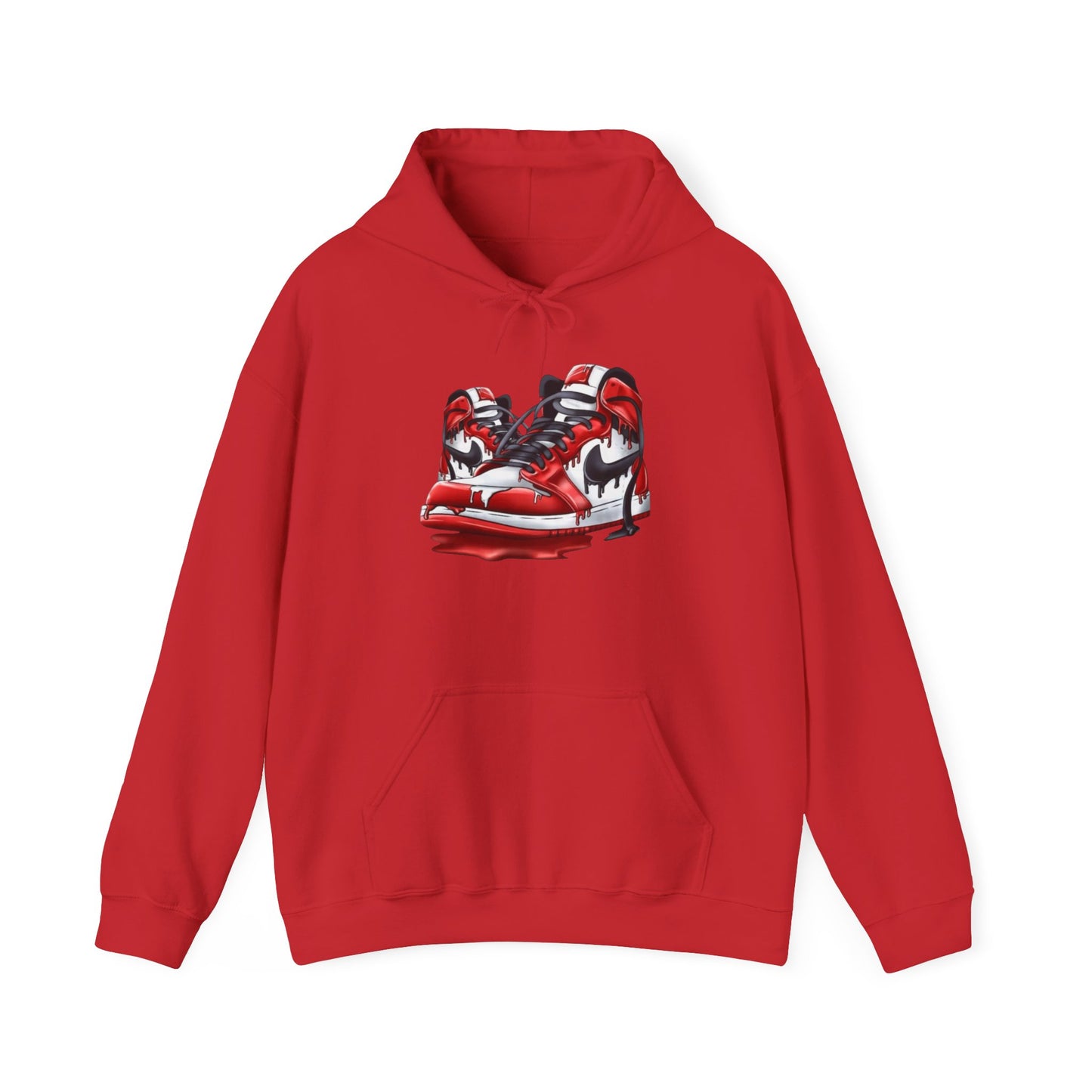 Red Kicks Unisex Hoodie - Stylish Casual Wear, Streetwear, Athleisure, Gift for Sneakerheads, Birthday, Everyday Comfort