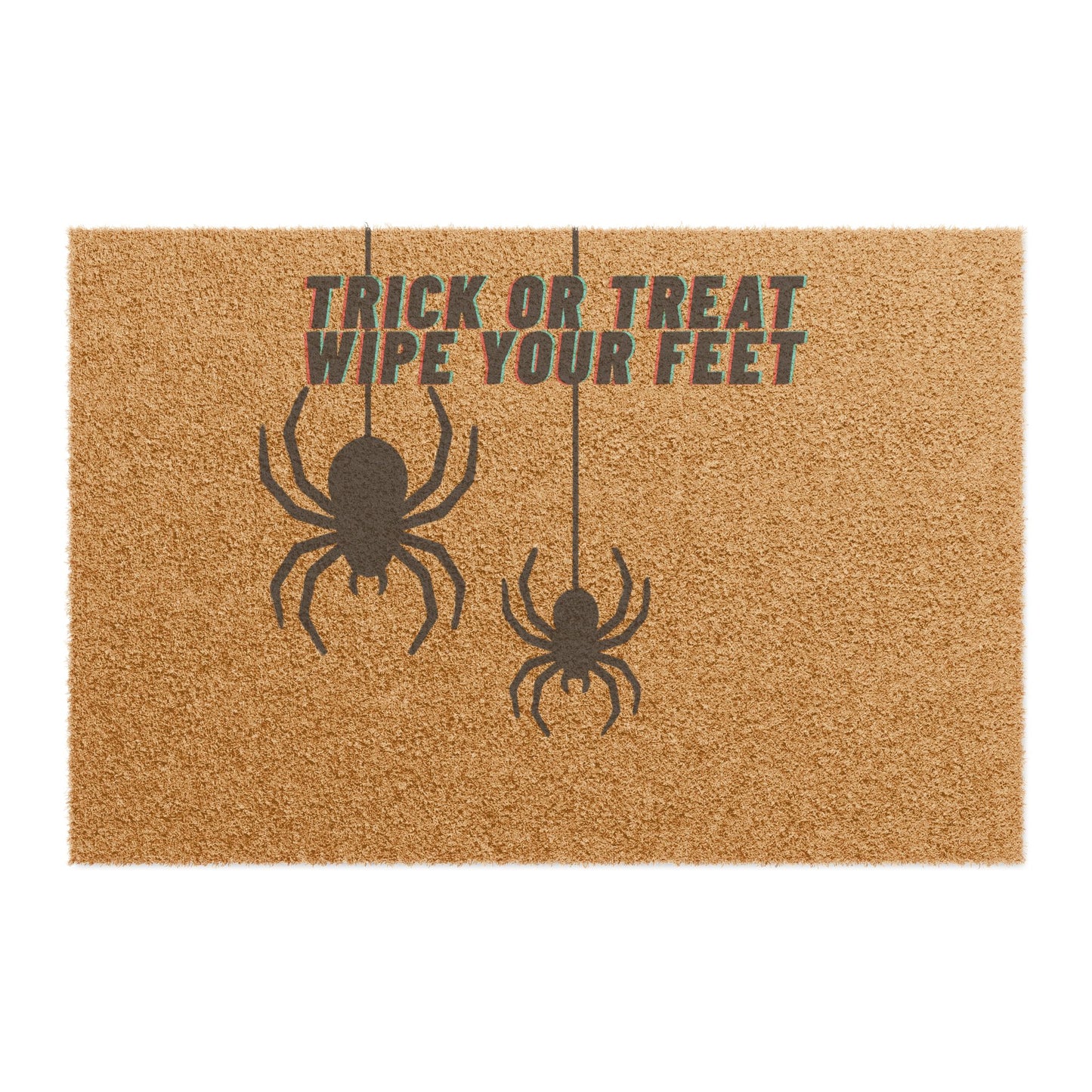 Halloween Doormat - Trick or Treat Wipe Your Feet, Seasonal Home Decor, Porch Mat for Fall, Halloween Party, Spooky Welcome Mat